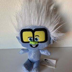 Guy Diamond Trolls Sparkly Blue Plush Toy